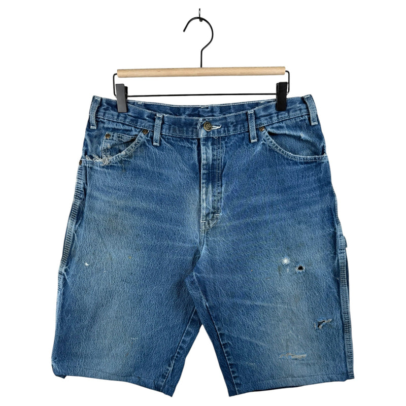 Vintage Dickies Utility Cargo Denim Shorts 34