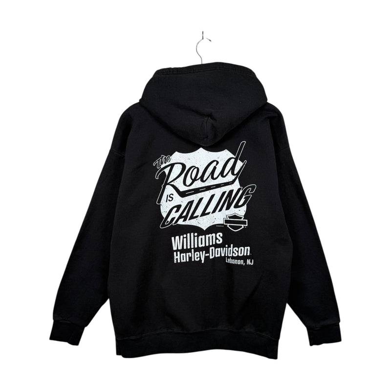 Vintage Harley Davidson #1 USA Flag Hoodie