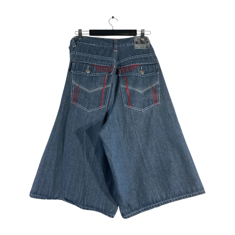 Vintage Wide Leg Bermuda Denim Shorts 31