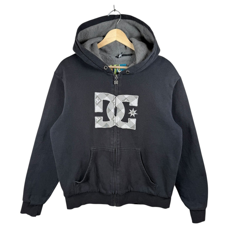 Vintage DC Logo Full Zip Sherpa Lined Hoodie