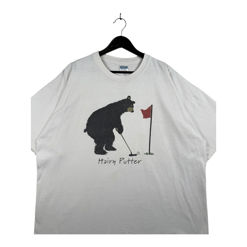 Vintage Hairy Putter Bear Gold Graphic T-Shirt
