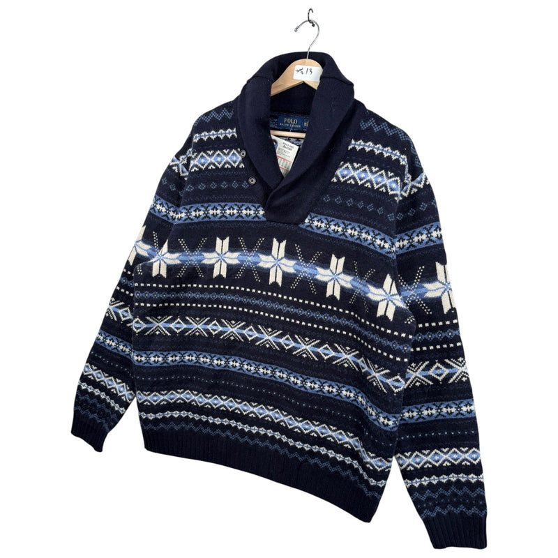 Vintage Polo Ralph Lauren Tribal Aztec Pullover Sweater