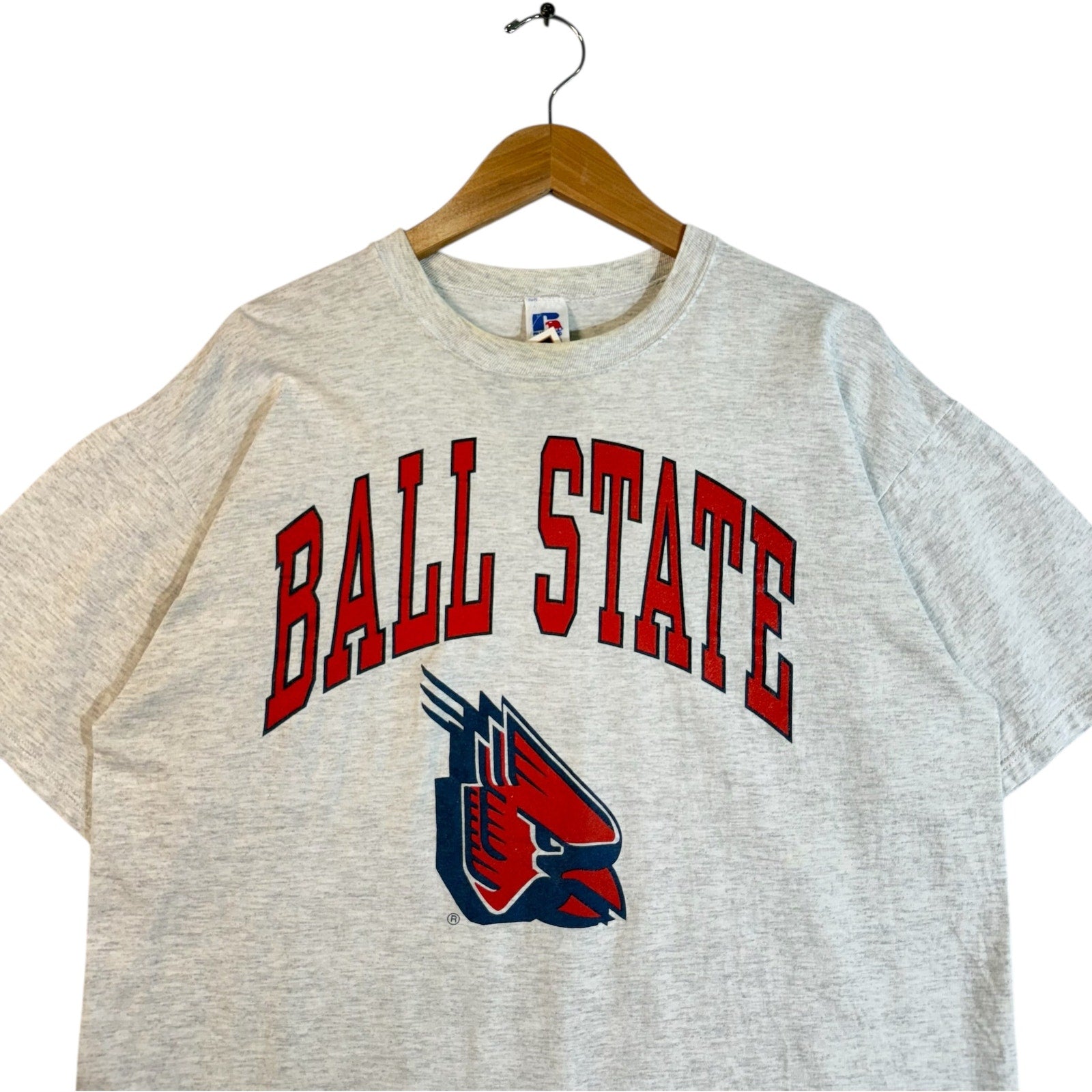 Vintage Ball State University Spellout Tee 90s