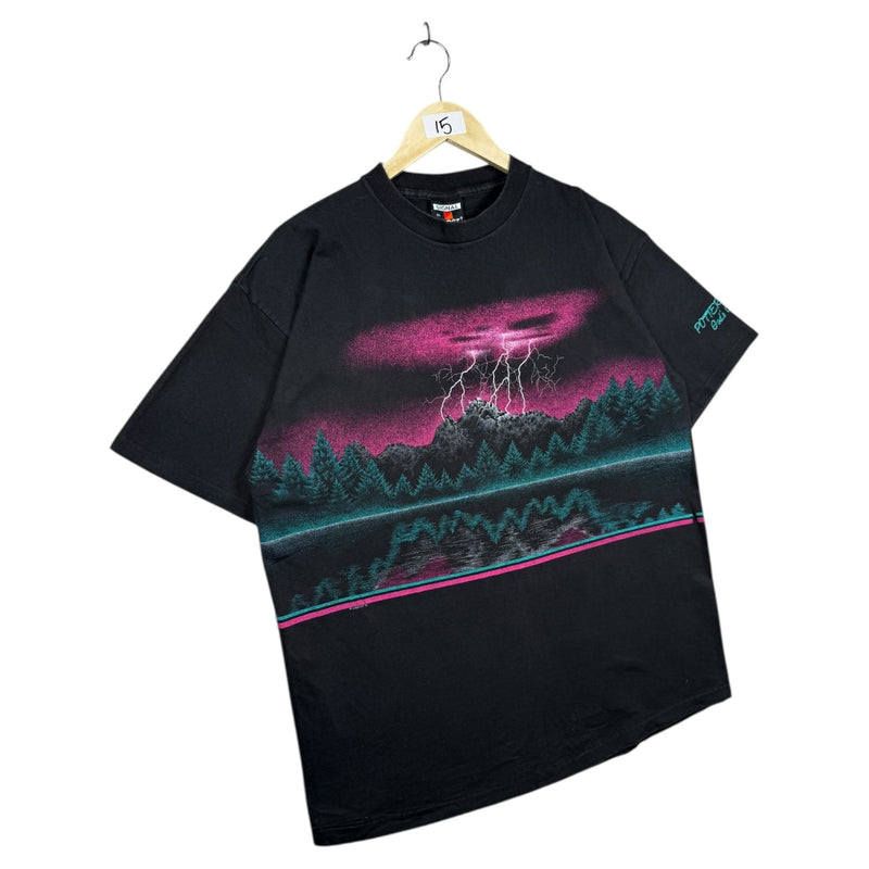 Vintage Lightning Graphic AOP T-Shirt
