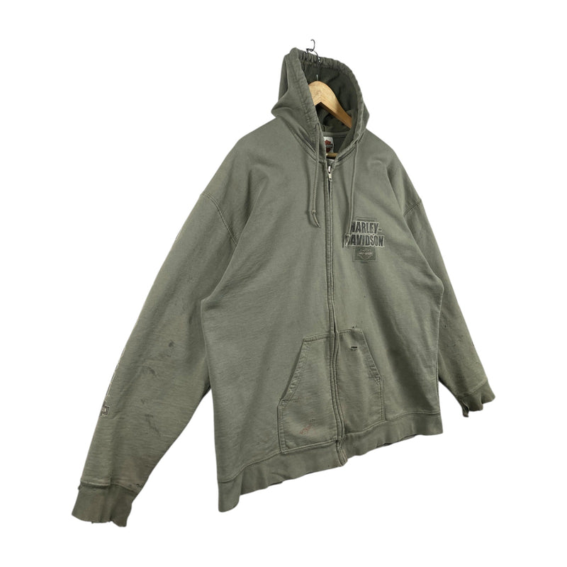 Vintage Harley Davidson Hoosier Indiana Full Zip Hoodie