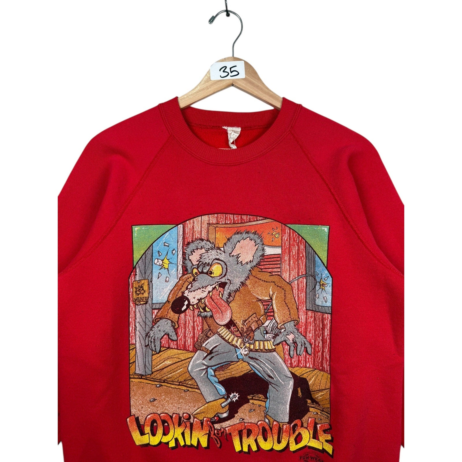Vintage Lookin’ For Trouble Crewneck