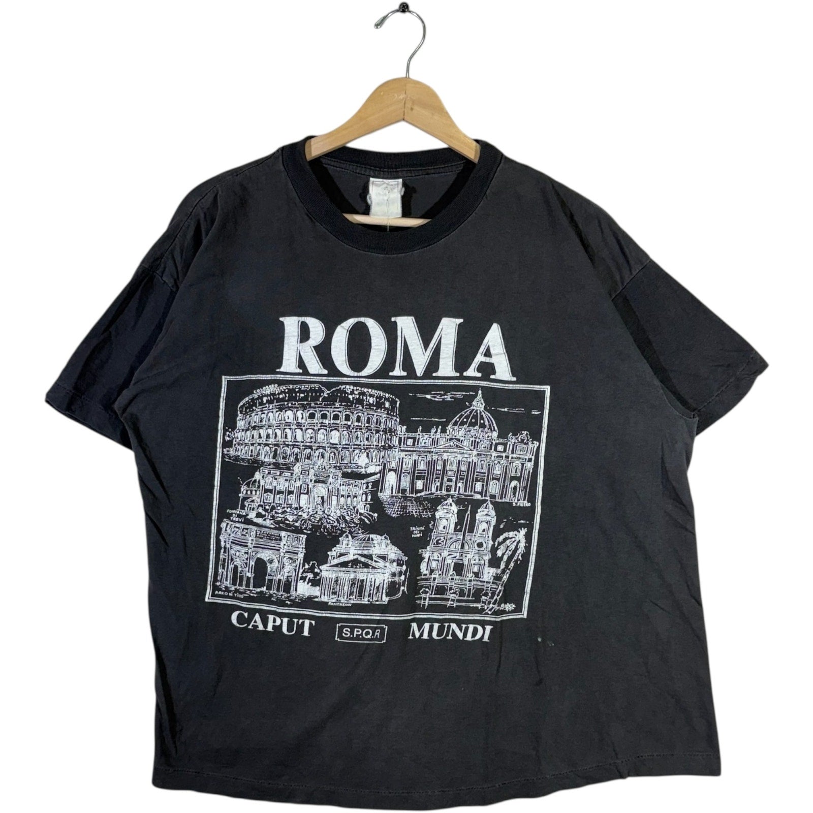 Vintage Roma Caput Mundi Monuments Souvenir Tee