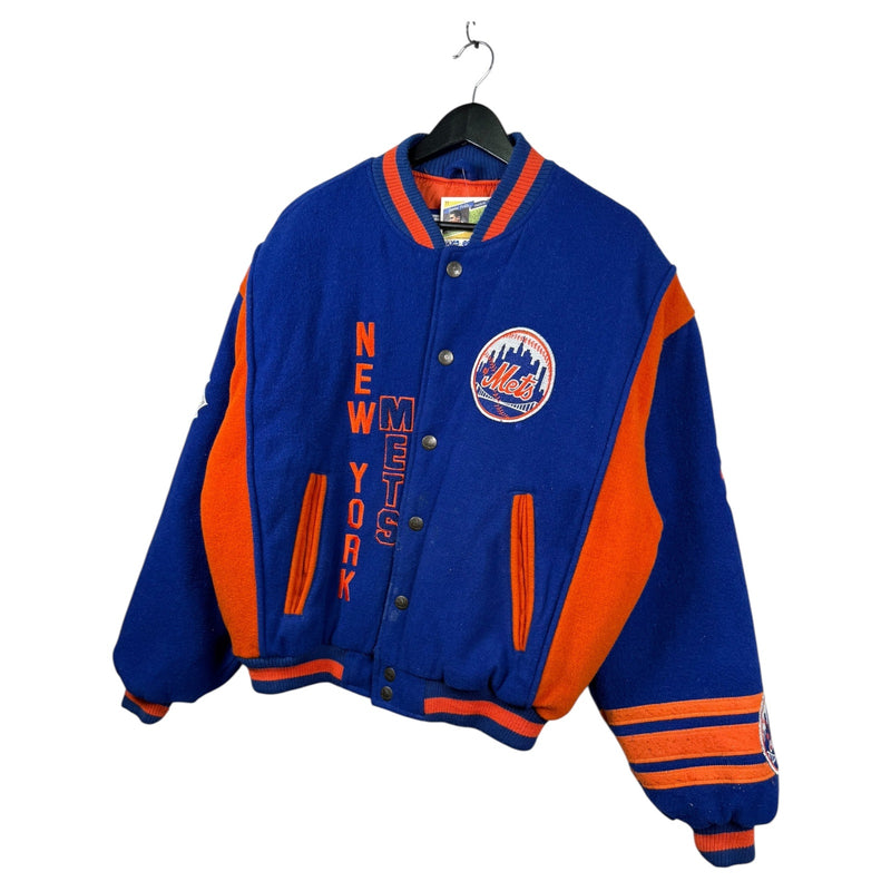 Vintage New York METS MLB Baseball Varsity Jacket