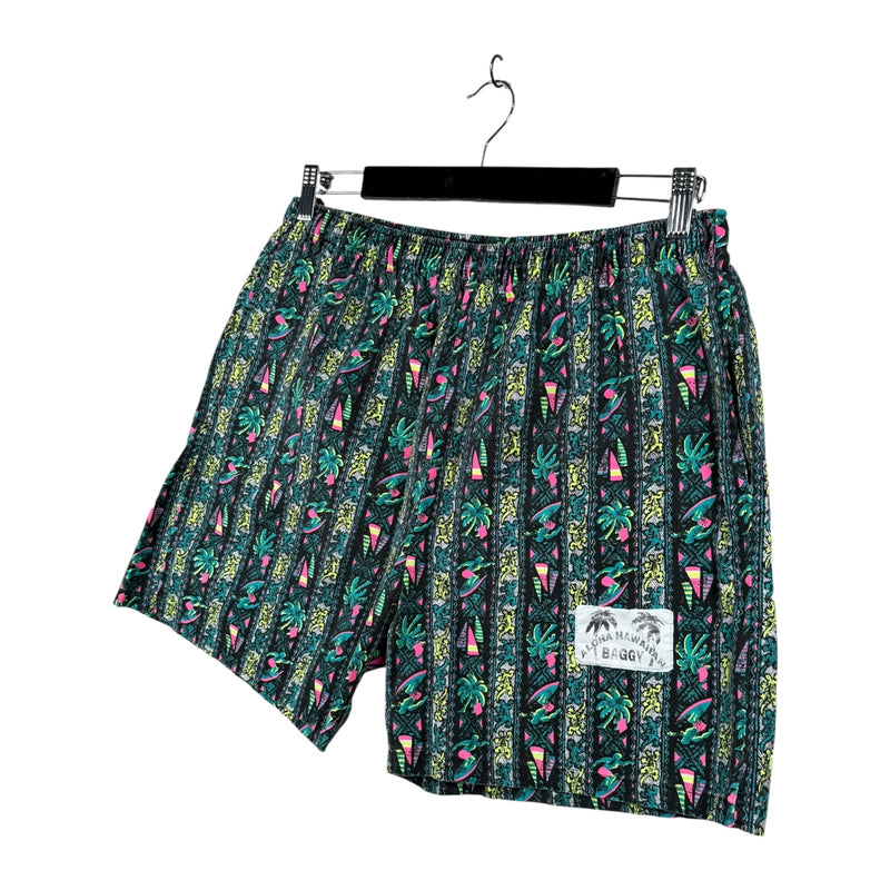 Vintage Aloha Hawaiian Baggy Athletic Shorts 32