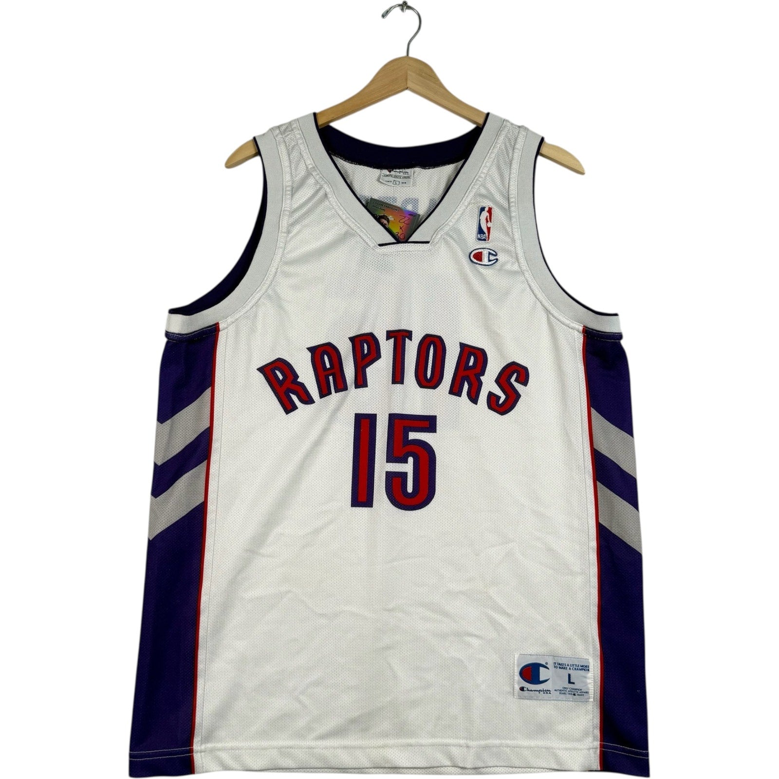 Vintage Champion Toronto Raptors Vince Carter #15 NBA Jersey