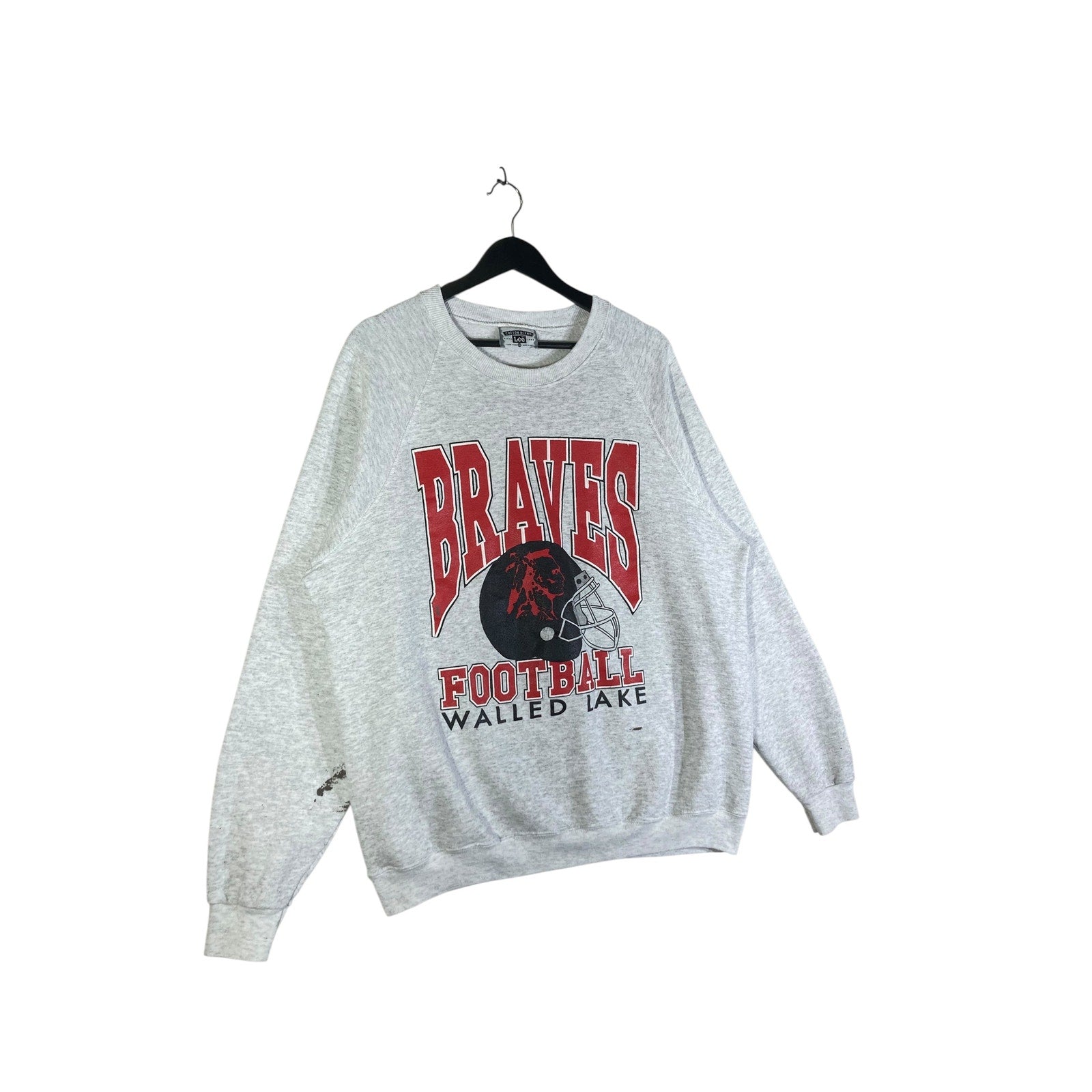 Vintage Walled Lake Braves Football Crewneck
