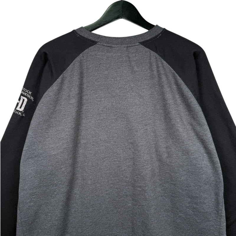 Vintage Harley Davidson Logo Raglan Crewneck