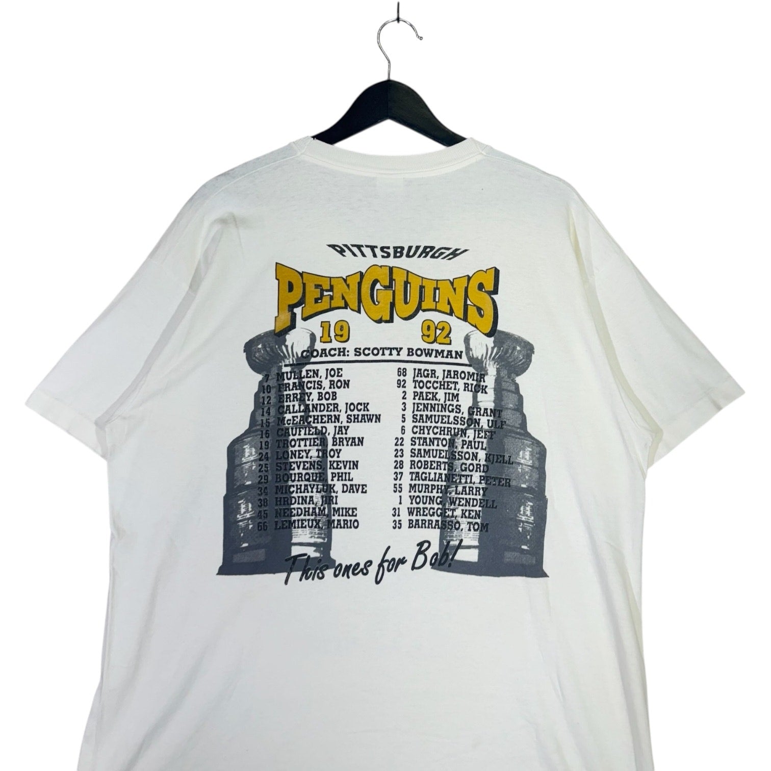 Vintage Pittsburgh Penguins Back to Back Champs Tee 1992