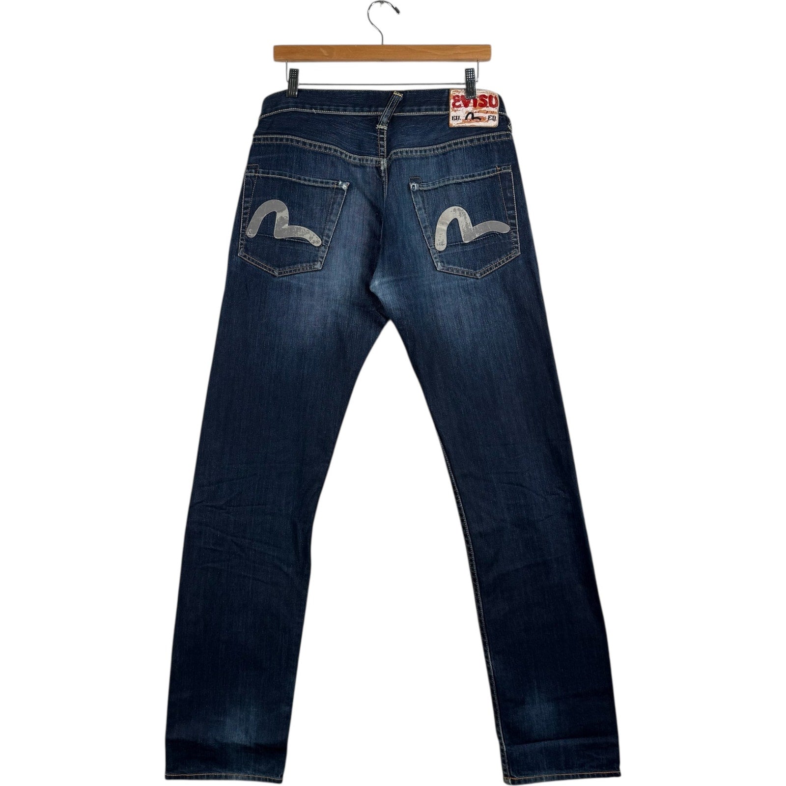 Vintage Evisu Straight Leg Denim Jeans 33x33