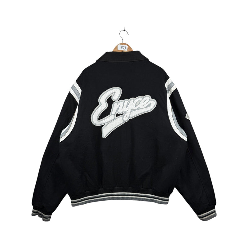 Vintage Enyce Logo Embroidered Bomber Jacket