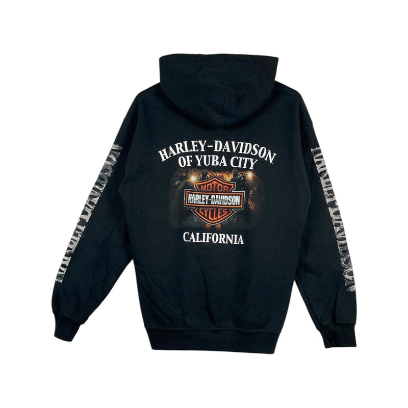 Vintage Harley Davidson Skull Hoodie