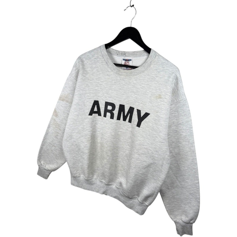 Vintage Army Spellout Print Crewneck