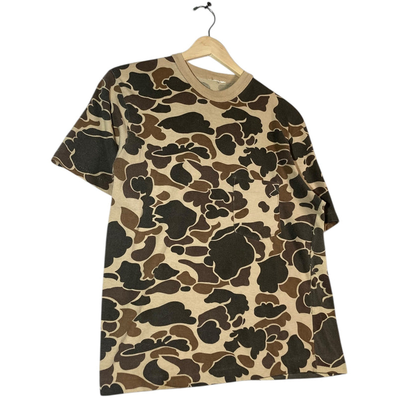 Vintage Camouflage Military Crewneck T-Shirt