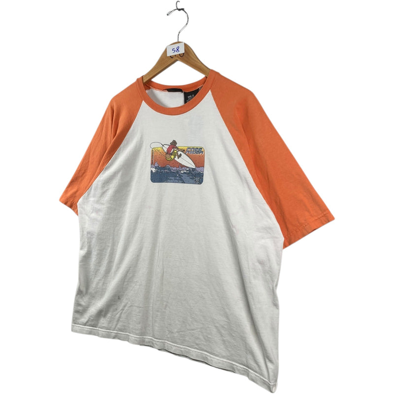 Vintage No Boundaries Free Rider Surfing Raglan T-Shirt