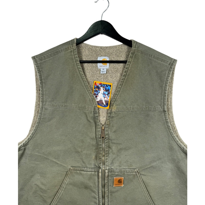 Vintage Carhartt Sherpa Lined Workwear Vest