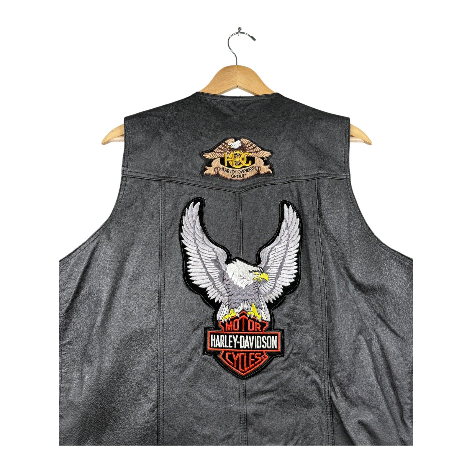 Vintage Harley Davidson Pins & Patches Biker Vest