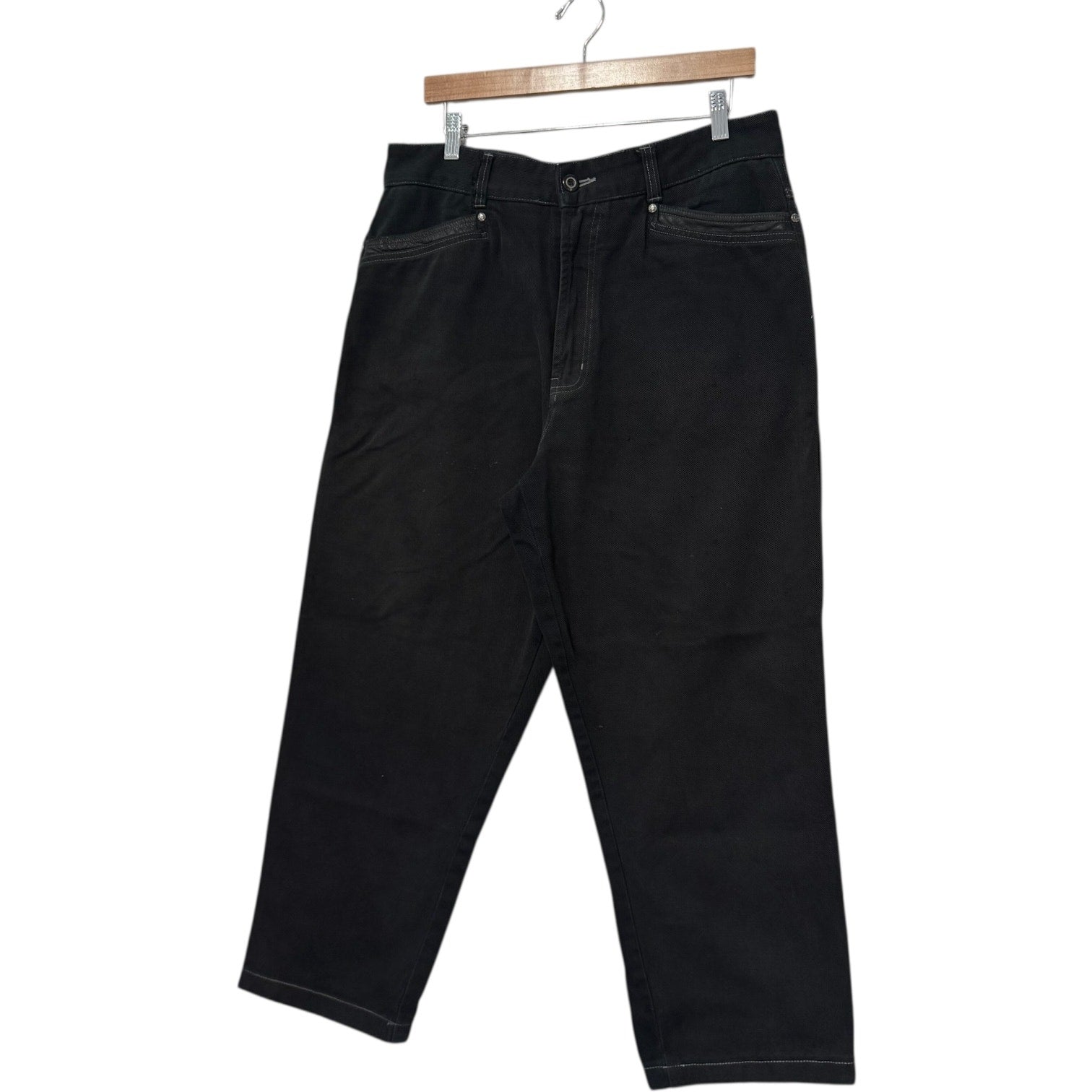 Vintage Rosi Tante Wide Leg Denim Jeans 34 x 26