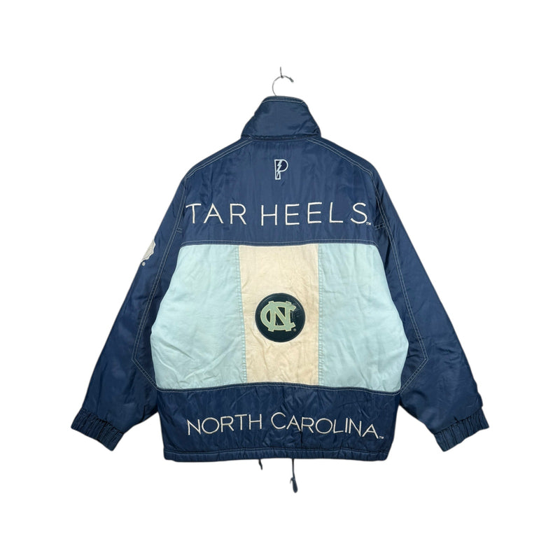 Vintage North Carolina Tar Heels Colorblock Full Zip Windbreaker