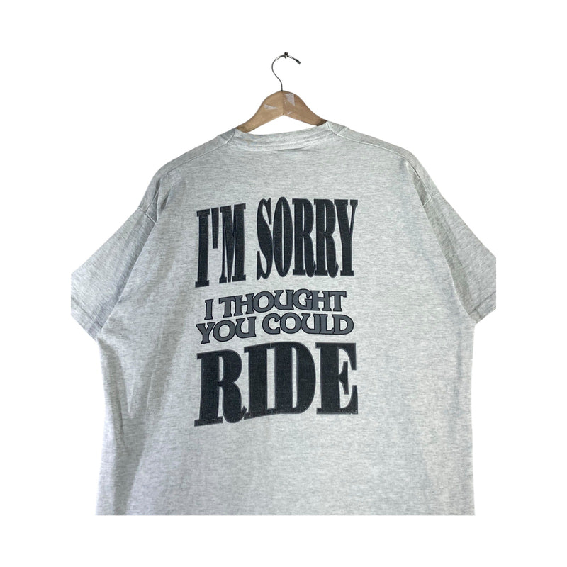 Vintage I'm Sorry I Thought I'm Rude Quote Short Sleeve T-Shirt