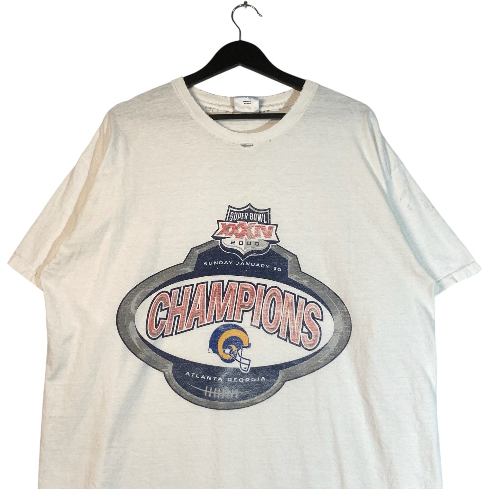 Vintage Atlanta Georgia Super Bowl XXXVI Champions Tee
