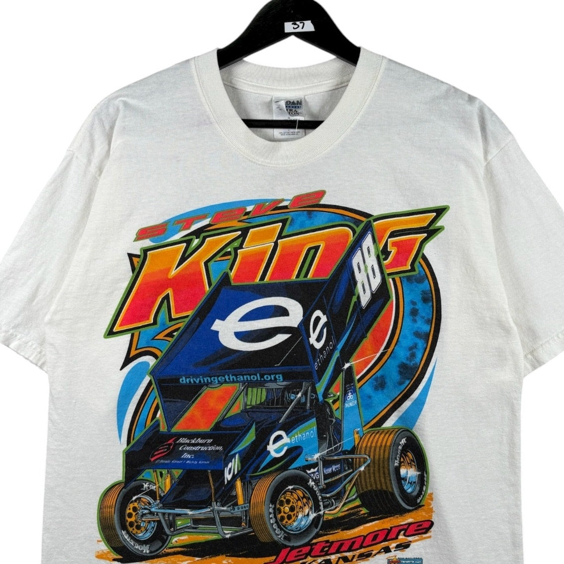 Vintage Steve King #88 Jetmore Kansas Racing T-Shirt