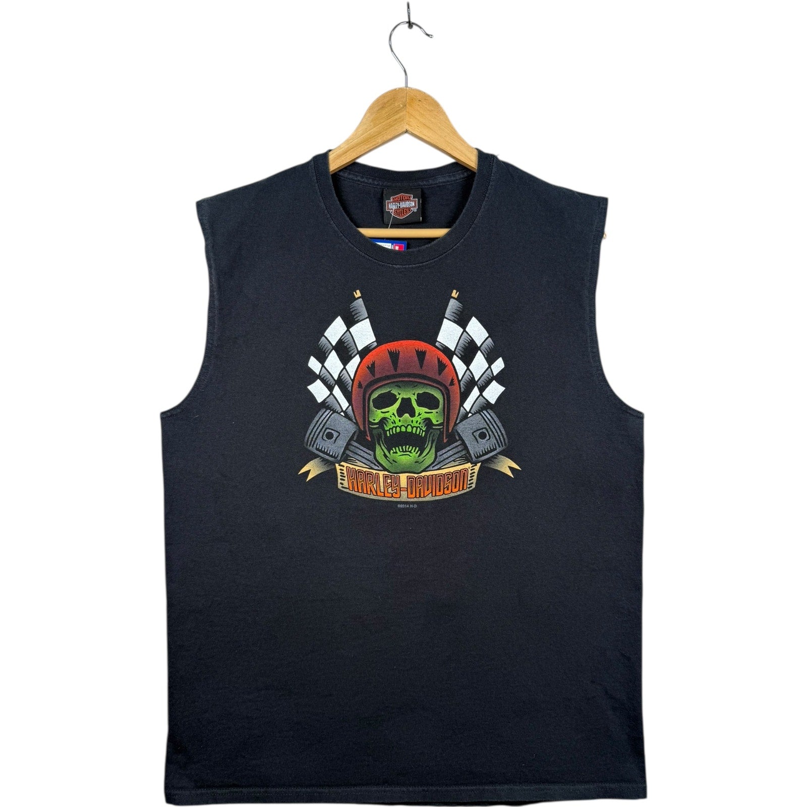 Vintage Harley Davidson Bayside Portsmouth Muscle Tee