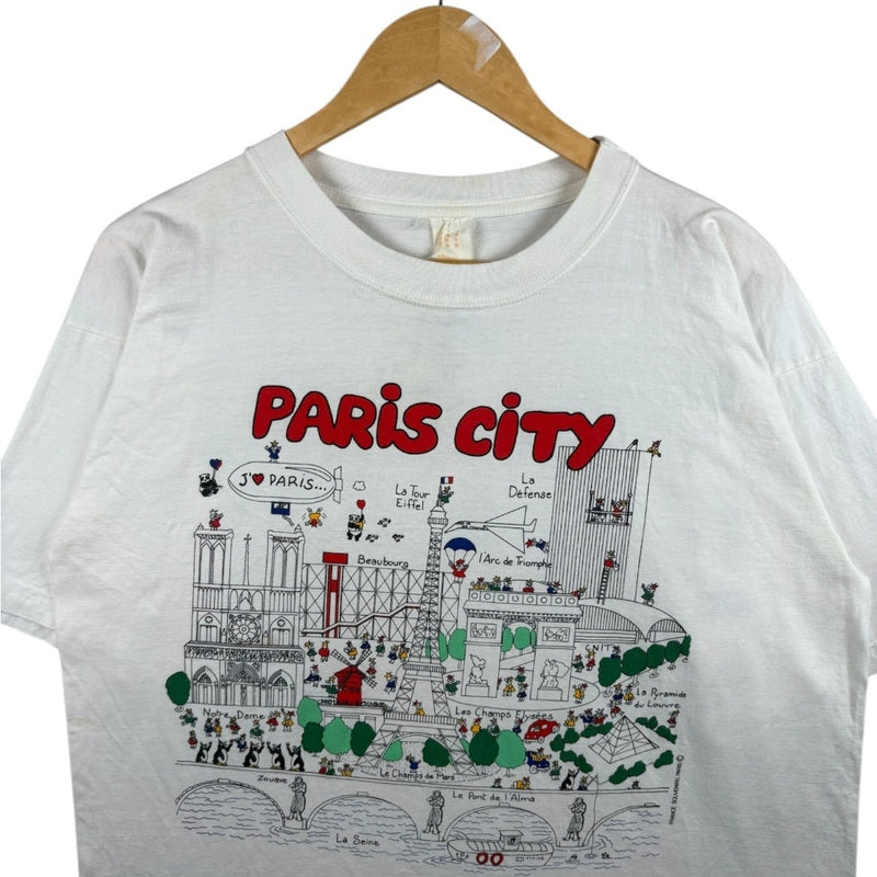 Vintage Paris City Graphic T-Shirt