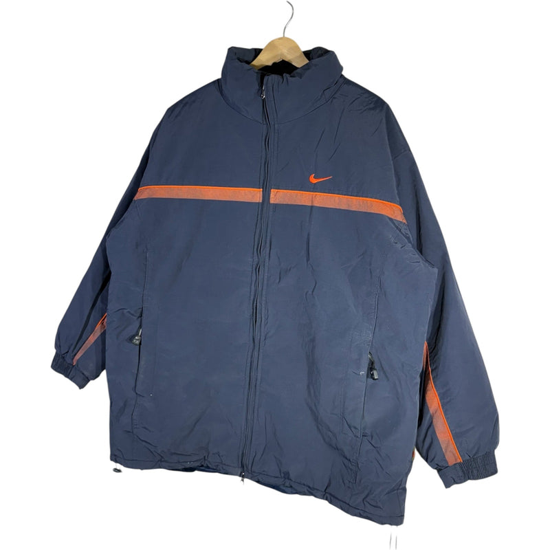 Vintage Nike ACG Mini Swoosh Logo Stripe Puffer Jacket