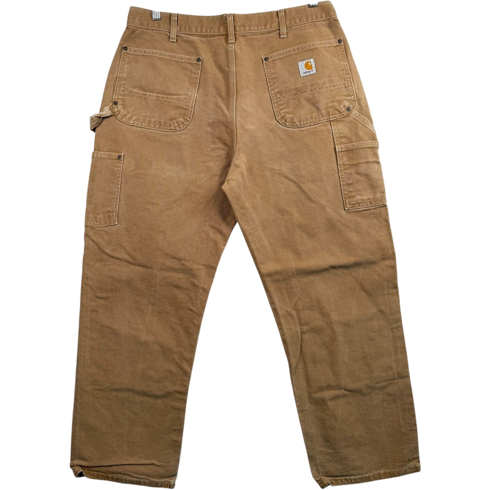 Vintage Carhartt Iconic Firm Duck Double Front Dungaree Work Pants 36x32