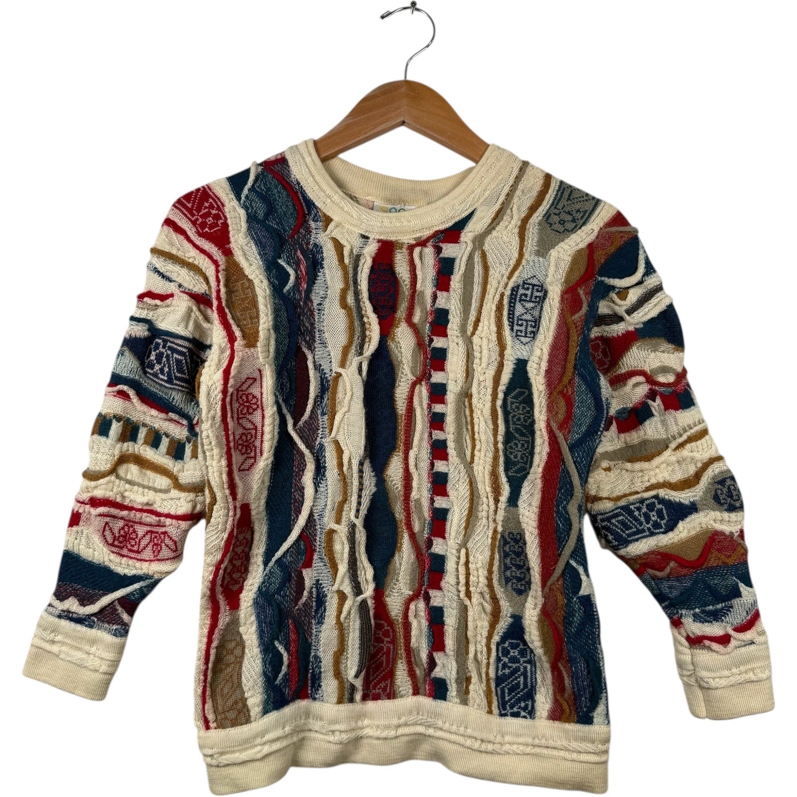 Vintage Coogi 3D Knit Textured Sweater