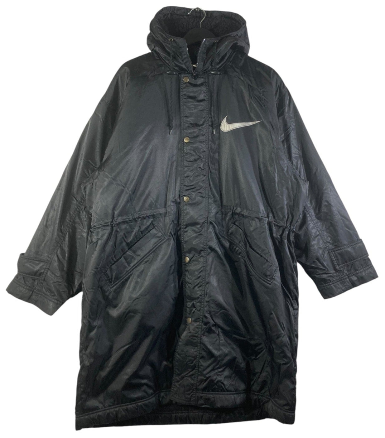 Vintage Nike Sherpa Lined Long Hooded Jacket