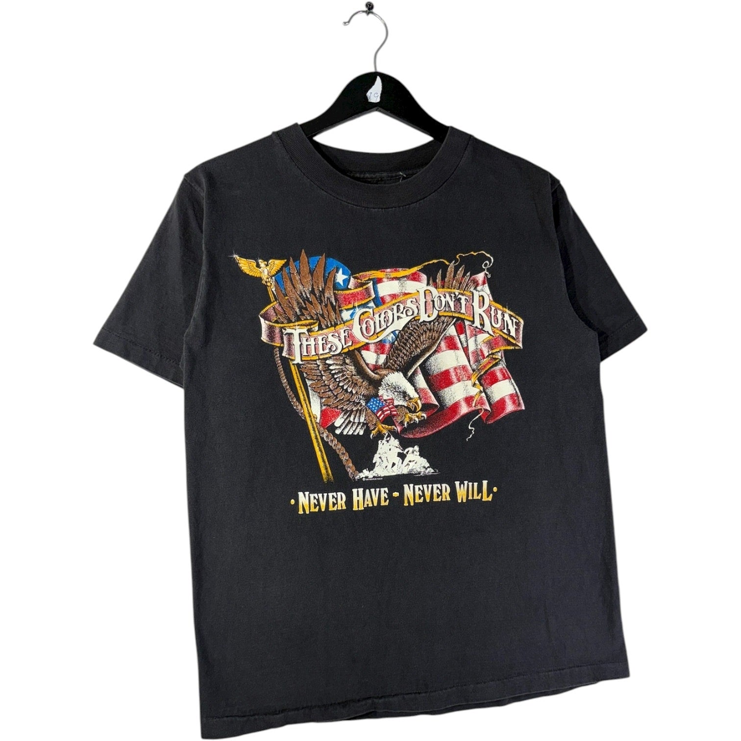 Vintage Patriotic Eagle USA Flag Graphic T-Shirt