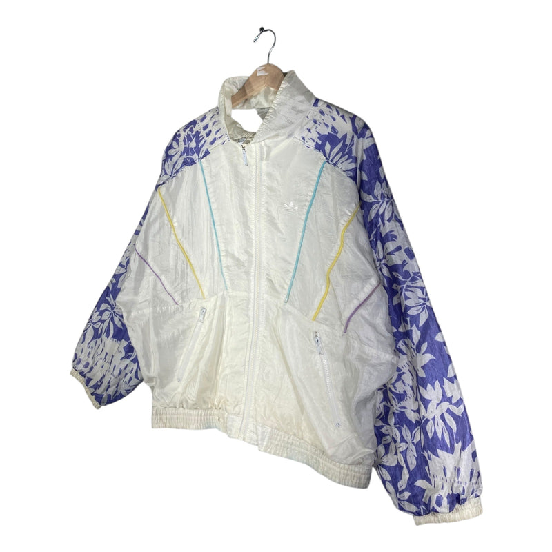 Vintage Adidas Floral Sleeve Windbreaker