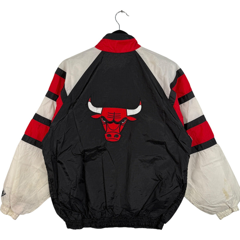 Vintage Chicago Bulls Logo Color Block NBA 90s Windbreaker