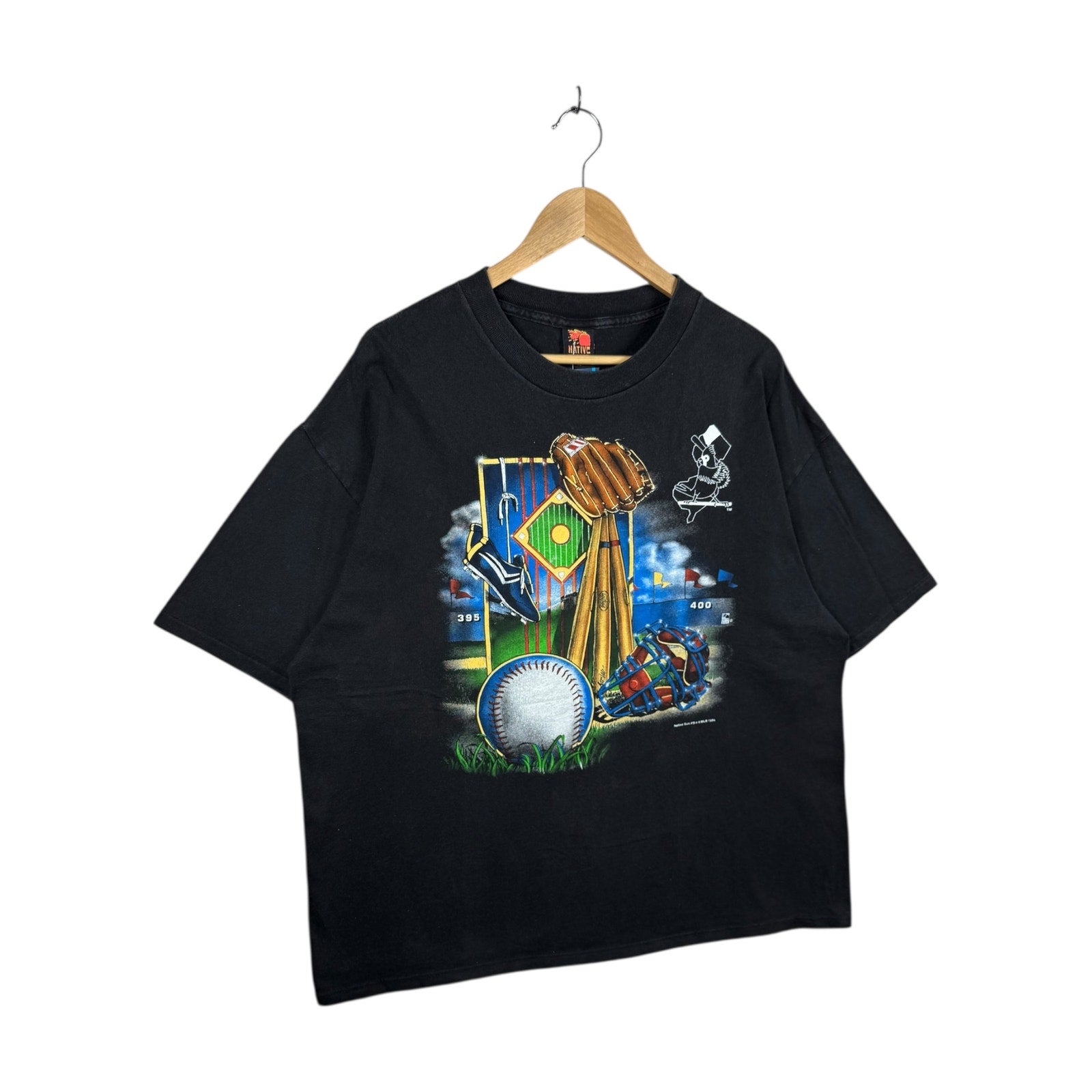 Vintage Baseball Sports Equipment Graphic T-Shirt