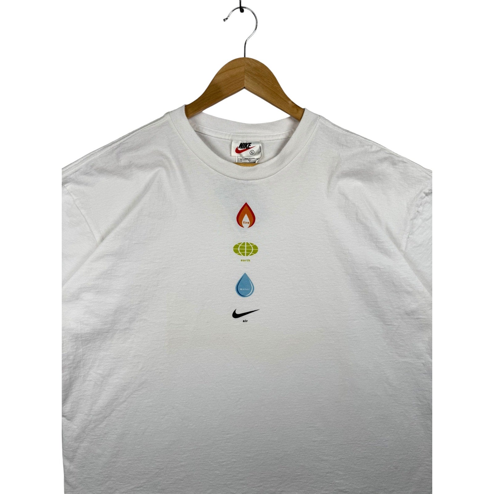 Vintage Nike Just Do It Fire Earth Water Air T-Shirt