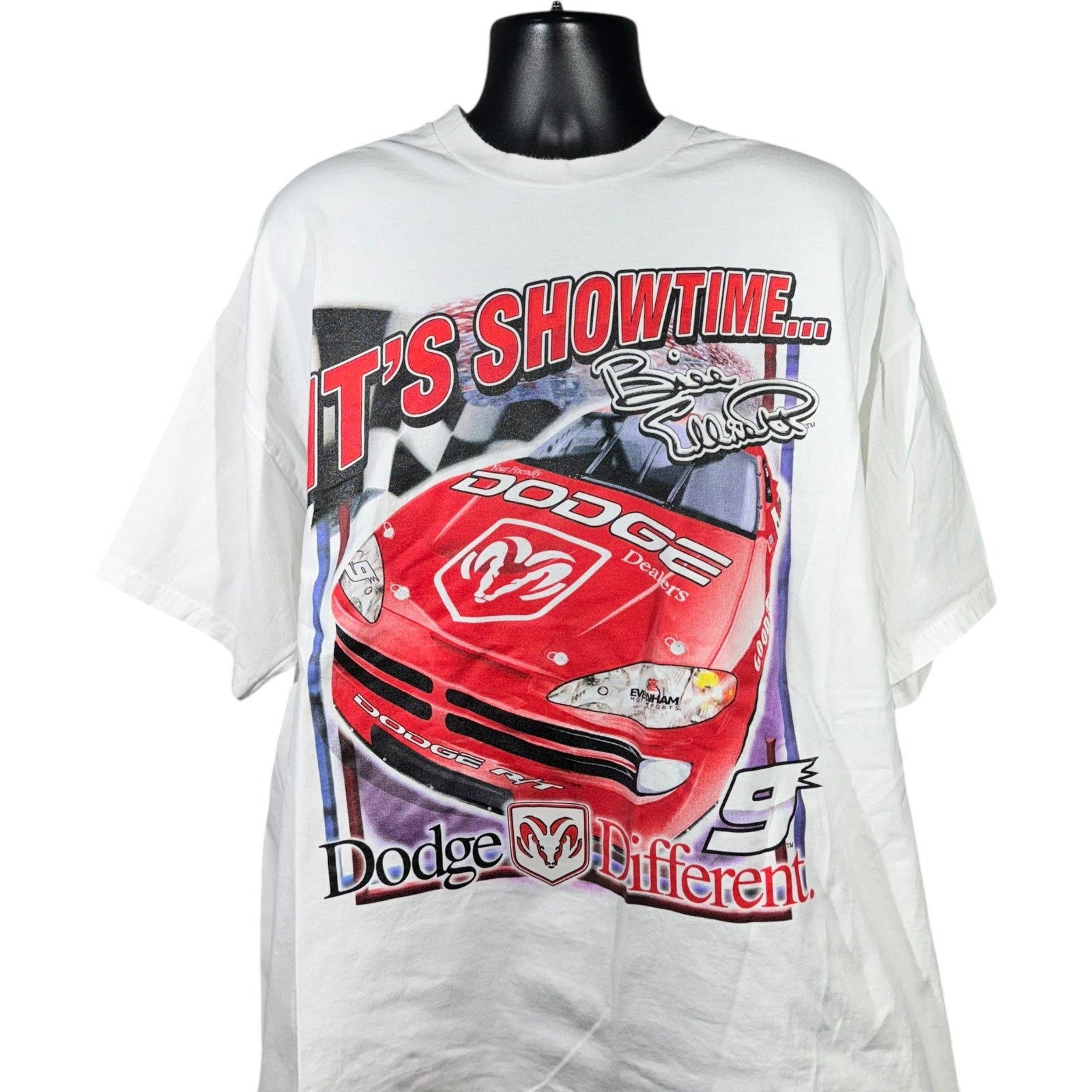 Vintage Bill Elliott #9 Dodge Evernham Motorsports NASCAR Tee