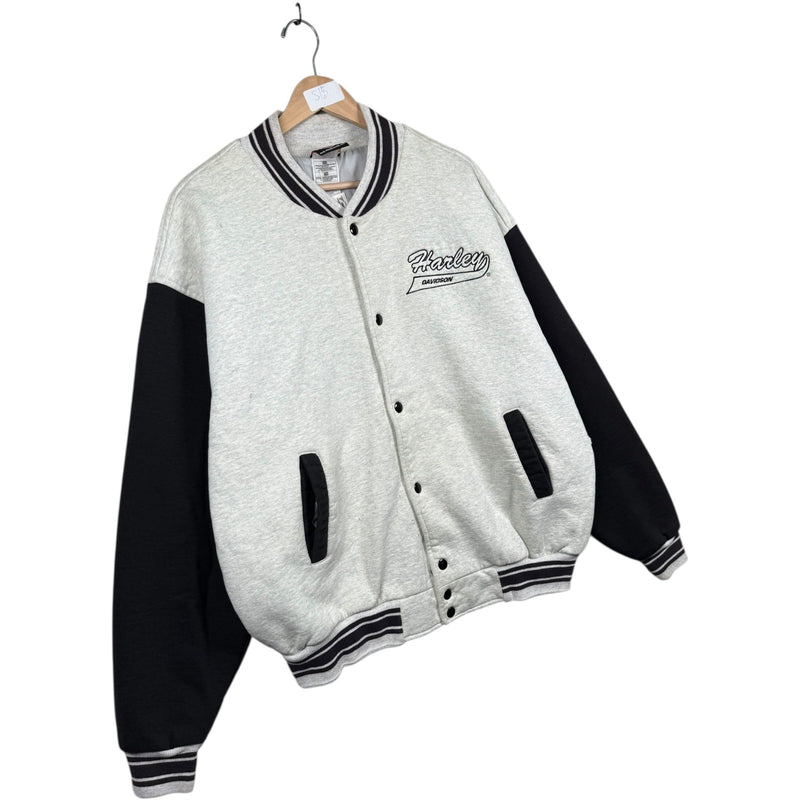 Vintage Harley Davidson Two Tone Varsity Jacket