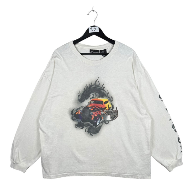 ***measurement*** Vintage Phat Phlames Hot Rod Flames T-Shirt