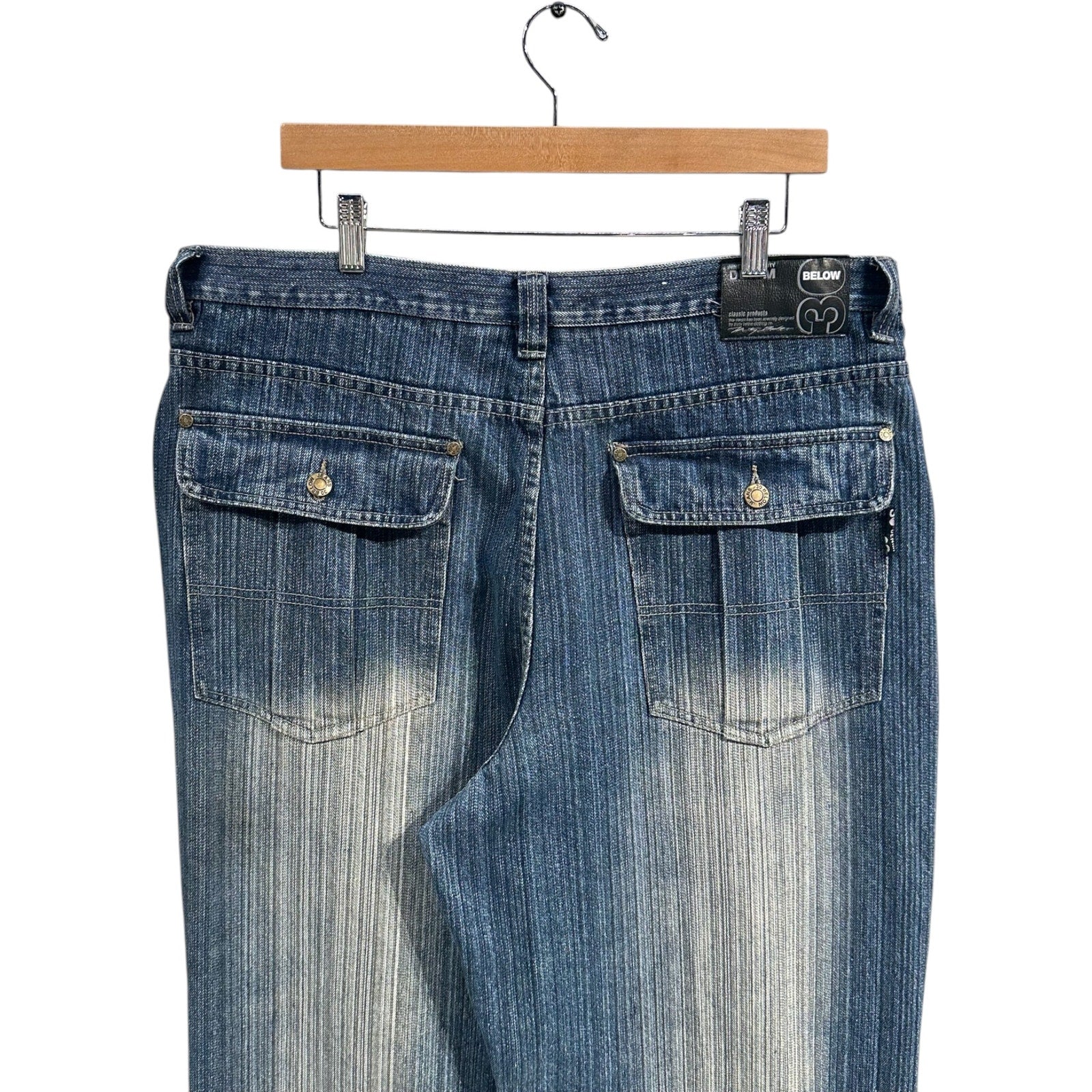 Vintage 30 Bellow Straight Leg Denim Jeans 38x34