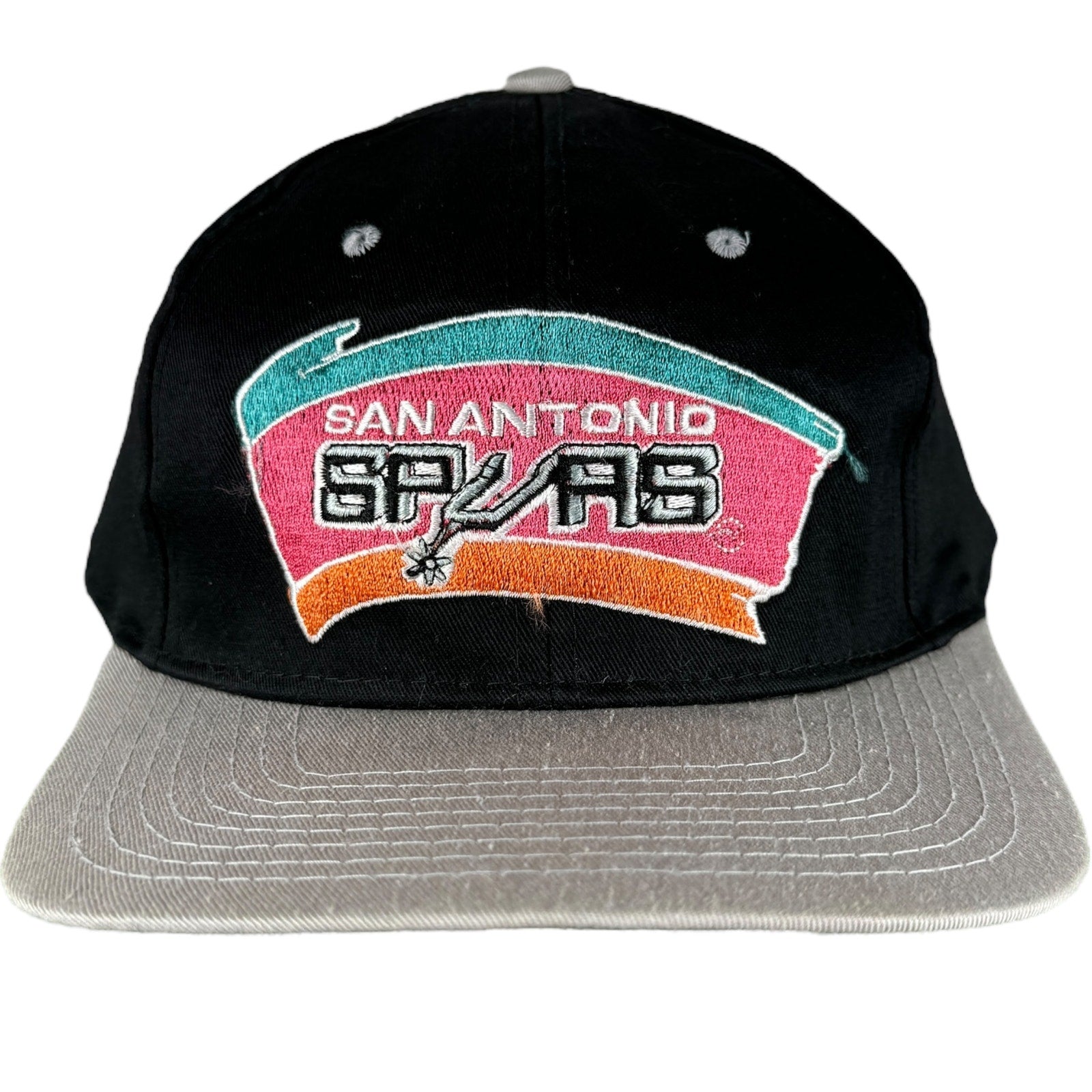 Vintage San hot Antonio Spurs SnapBack hat suede brim