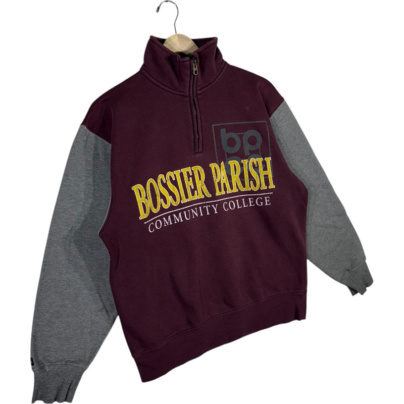 Vintage Bossier Parish Community College 1/4 Zip Sweatshirt