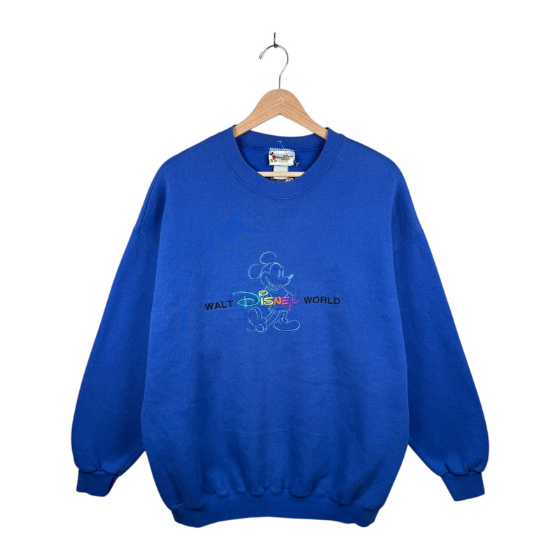 Vintage Walt Disney World Mickey Mouse Embroidered Crewneck