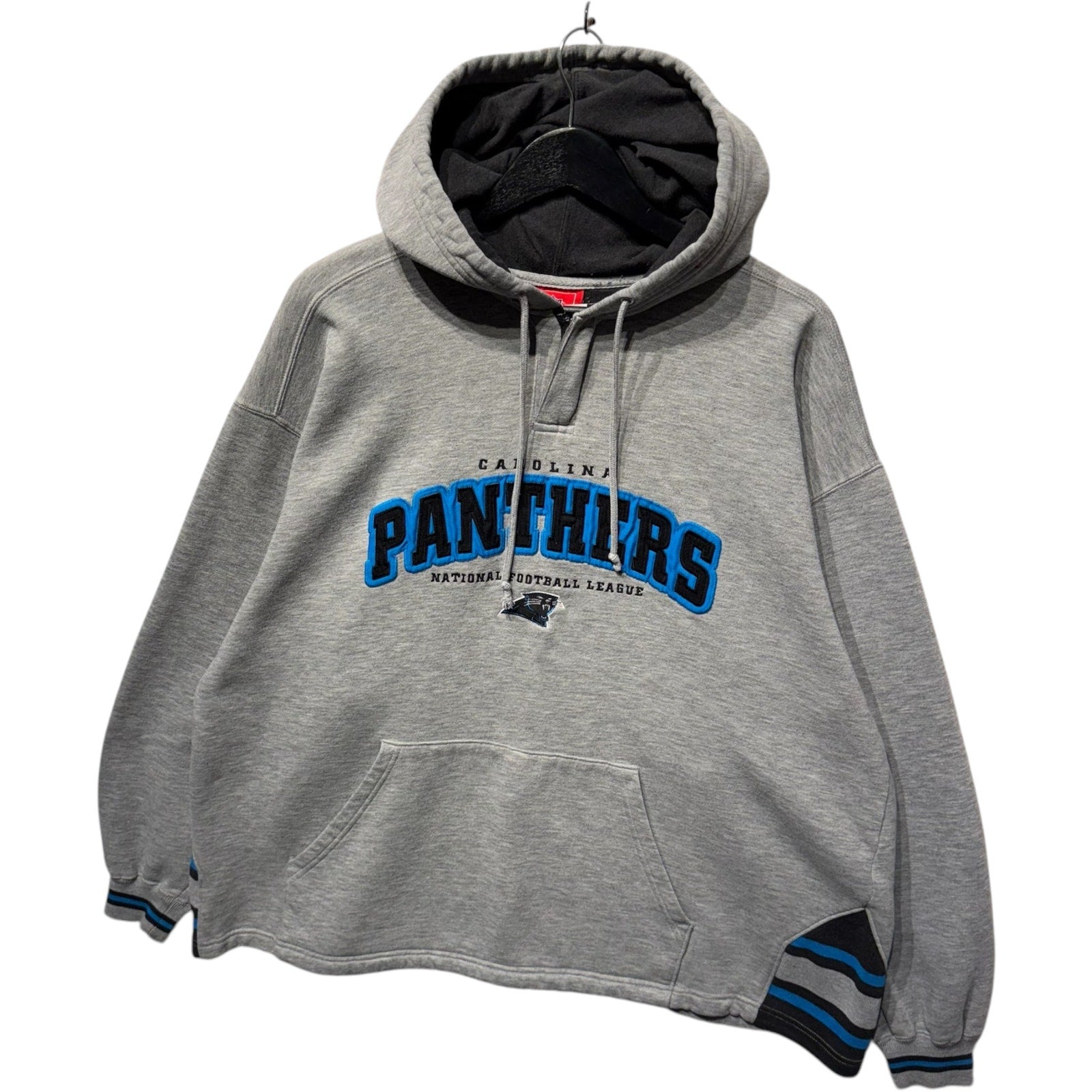 Vintage Carolina Panthers Embroidered Spellout NFL Hoodie