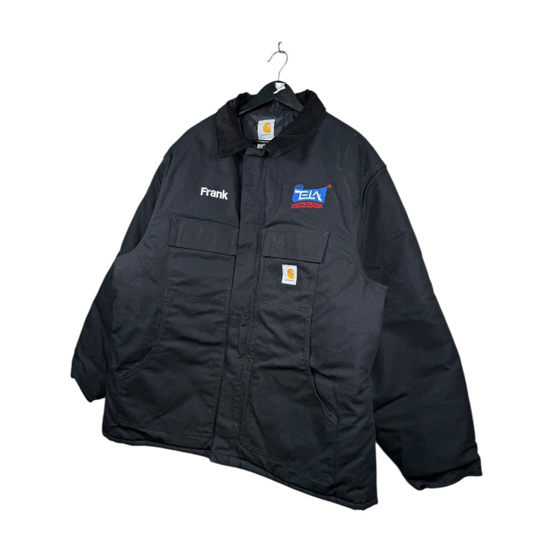 Vintage Carhartt Black TCA Stretch Systems Workwear Jacket